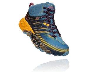 Hoka One One Speedgoat Mid GORE-TEX 2 Womens Hiking Shoes Provincial Blue/Saffron | AU-5620397